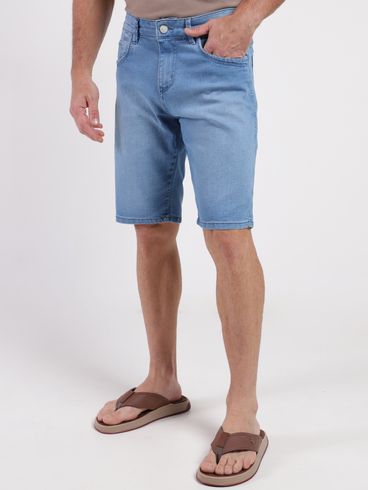 Bermuda Jeans Bivik Masculina AZUL