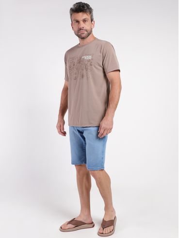 Bermuda Jeans Bivik Masculina AZUL