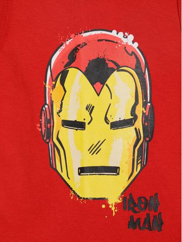 Camiseta Regata Marvel Infantil Para Menino - VERMELHO