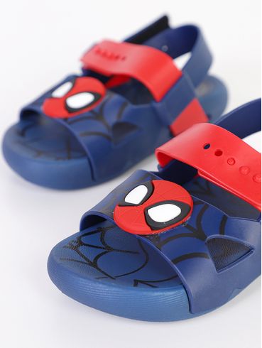 Sandália Homem Aranha Infantil Para Bebê Menino - MARINHO/VERMELHO