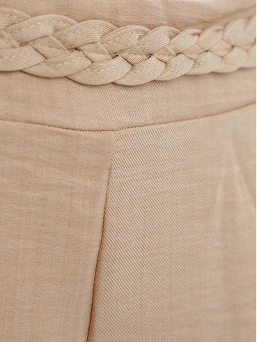 Bermuda Sarja Feminina BEGE