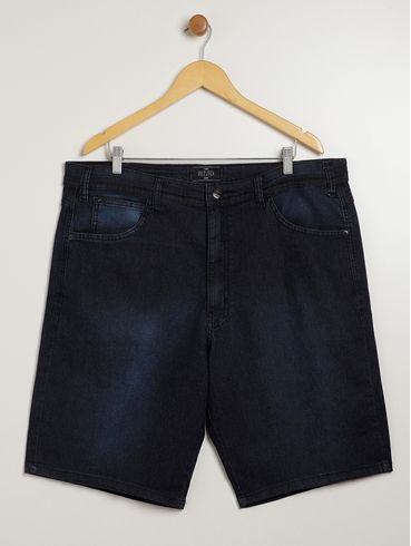 Bermuda Jeans Vilejack Plus Size Masculino AZUL