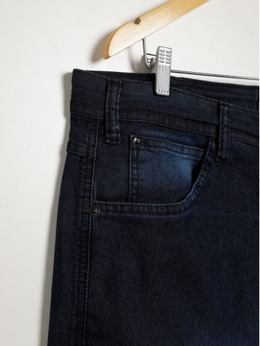 Bermuda Jeans Vilejack Plus Size Masculino AZUL