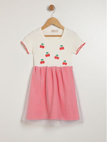 Vestido Kid+ Infantil Para Menina - VERMELHO