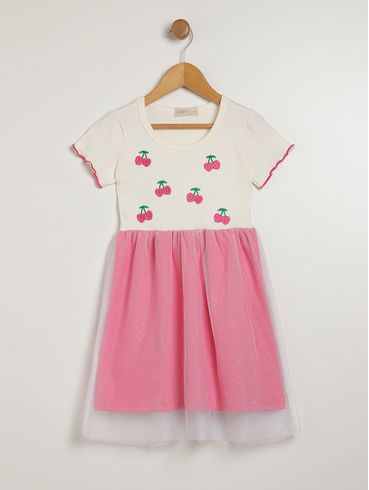 Vestido Kid+ Infantil Para Menina - PINK