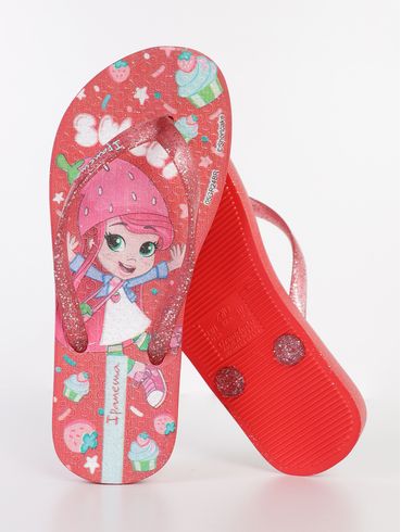 Chinelo Moranguinho Ipanema Infantil Para Menina- VERMELHO