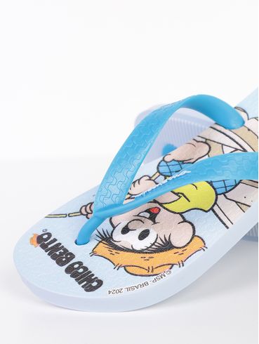 Chinelo Chico Bento Ipanema Infantil Para Menino - AZUL CLARO/VERDE