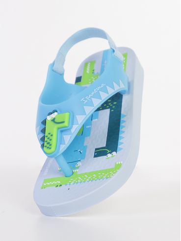 Chinelo Sporty Baby Infantil Para Bebê Menino - CINZA/AZUL