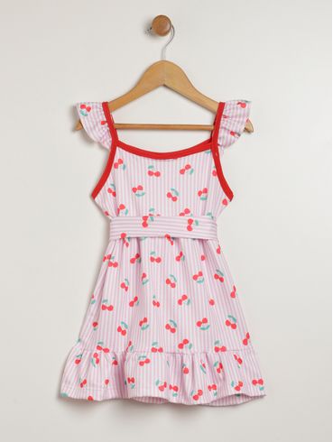 Vestido Infantil Para Menina - ROSA CLARO