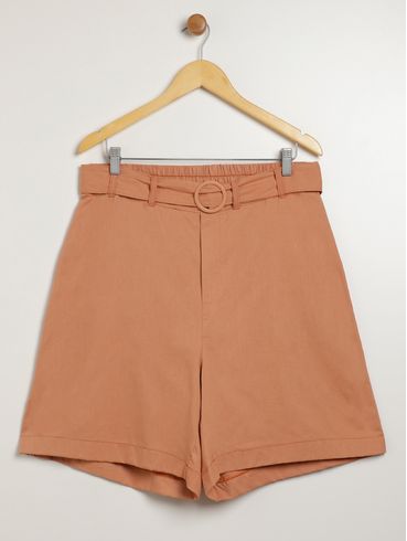 Bermuda Plus Size Feminina BEGE