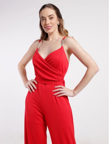 Macacão Longo Autentique Feminino VERMELHO