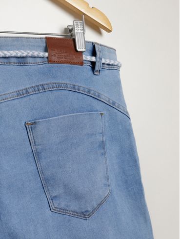 Short Jeans Plus Size Feminino AZUL