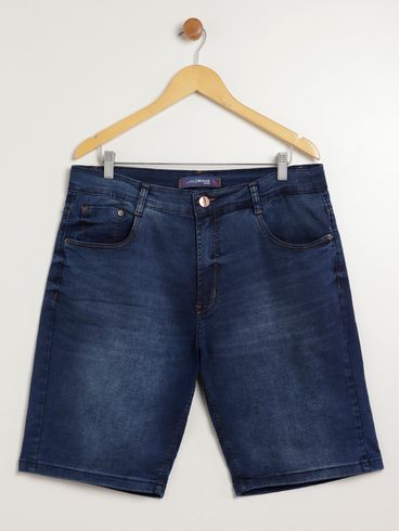 Bermuda Jeans Plus Size Masculina AZUL
