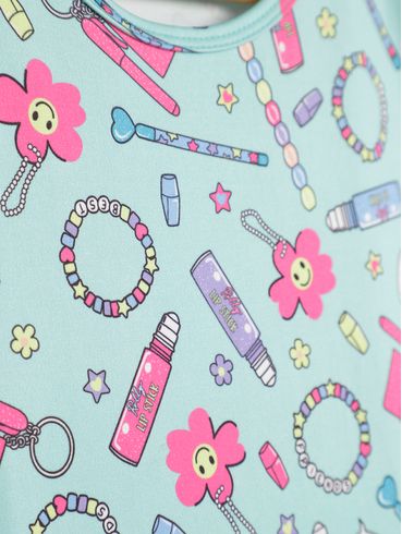 Vestido Juvenil Para Menina - VERDE