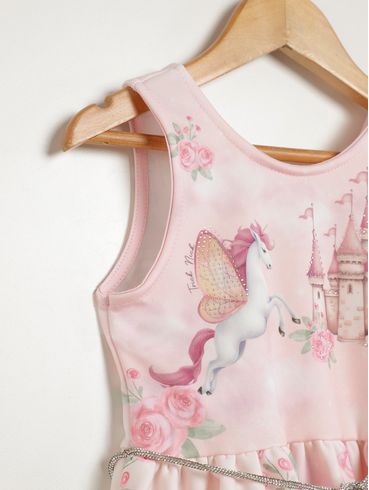 Vestido Infantil Para Menina - ROSA CLARO
