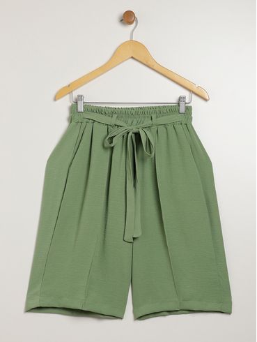 Bermuda Crepe Duna Plus Size Feminina VERDE