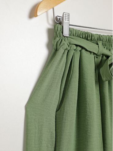 Bermuda Crepe Duna Plus Size Feminina VERDE