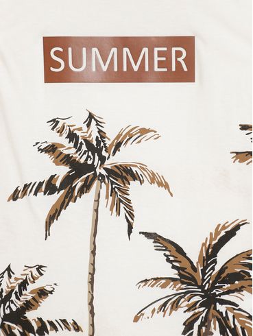 Camiseta Regata Infantil Para Menino - OFF WHITE