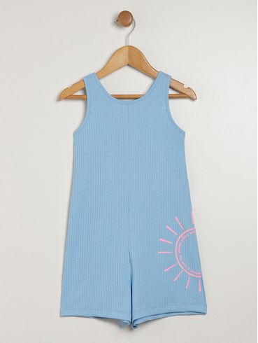 Macaquinho Infantil Para Menina - AZUL