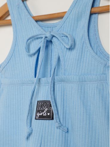 Macaquinho Infantil Para Menina - AZUL