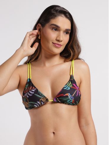 Biquíni Top Cortininha Feminino PRETO