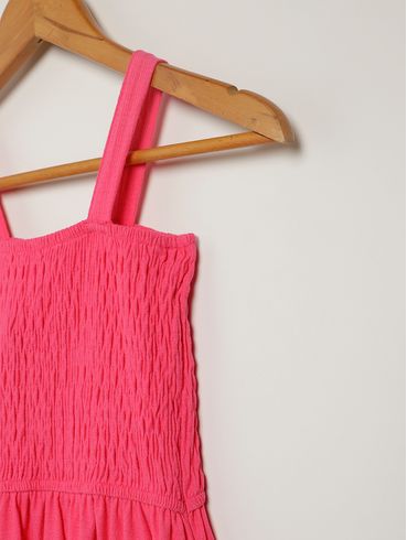 Vestido Midi Juvenil Para Menina - PINK