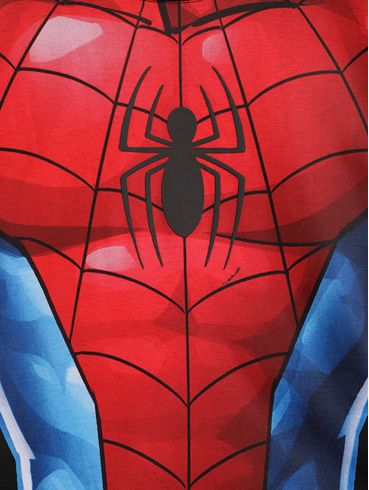Camiseta Spider Man Infantil Para Menino - PRETO