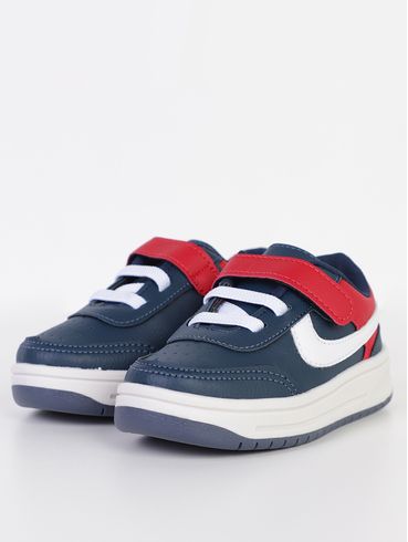 Tênis Infantil Para Menino - MARINHO/VERMELHO