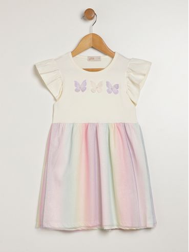 Vestido com Tule Flik Infantil Para Menina - LILAS