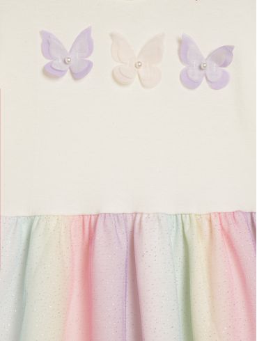 Vestido com Tule Flik Infantil Para Menina - LILAS