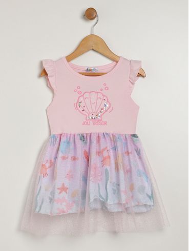 Vestido Kid+ Infantil Para Menina - ROSA