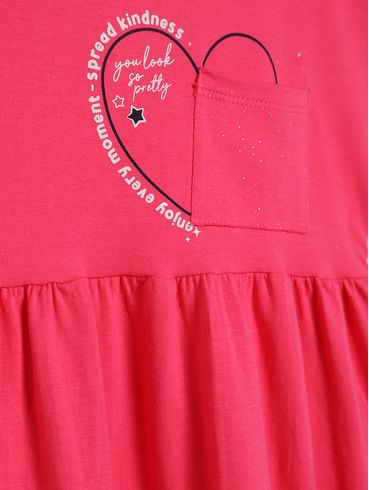 Vestido Juvenil Para Menina - PINK