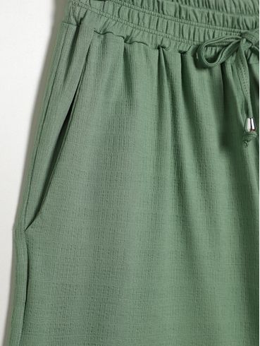 Bermuda Malha Plus Size Feminina VERDE