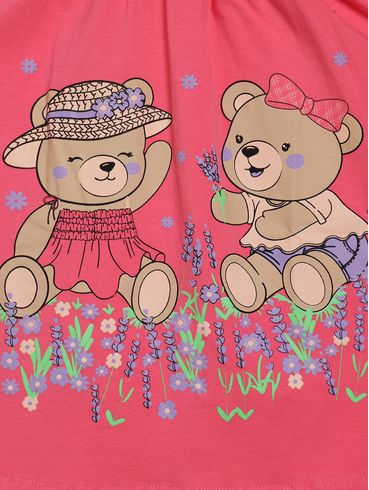 Vestido Godê Infantil Para Menina - PINK