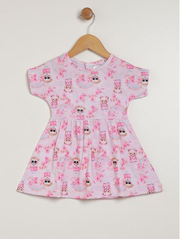 Vestido Infantil Para Bebê - ROSA CLARO