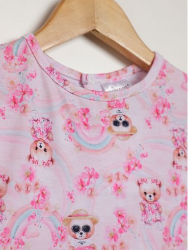 Vestido Infantil Para Bebê - ROSA CLARO