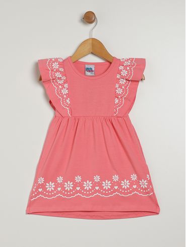 Vestido Infantil Para Bebê - ROSA
