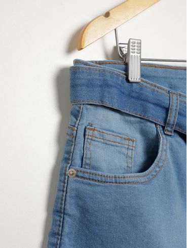 Short Jeans Plus Size Feminino AZUL
