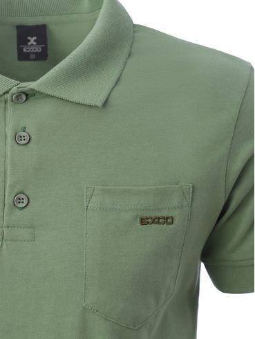 Polo Manga Curta Masculina VERDE