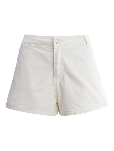 Short Sarja Sawary Feminino OFF WHITE