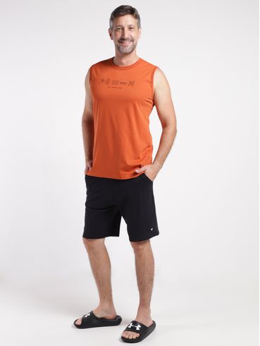 Bermuda Moletinho Masculina PRETO