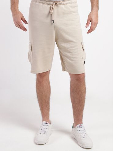 Bermuda Malha Cargo Masculina AREIA