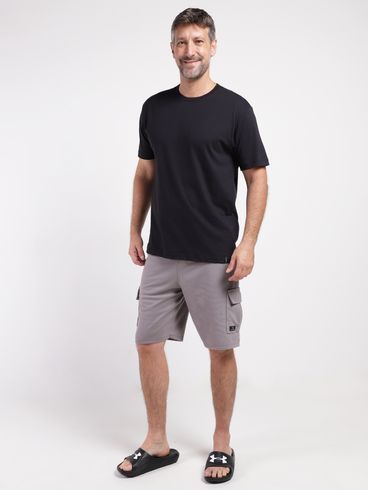 Bermuda Malha Cargo Masculina CINZA
