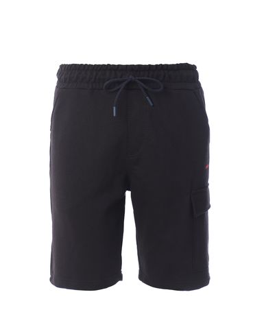 Bermuda Moletinho Cargo Gangster Masculina PRETO