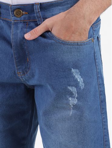 Bermuda Jeans Masculina AZUL