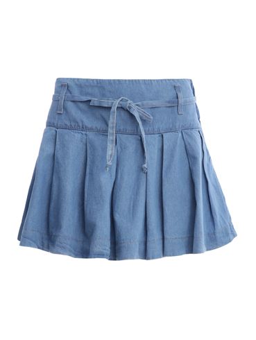 Short Saia Jeans Feminino AZUL