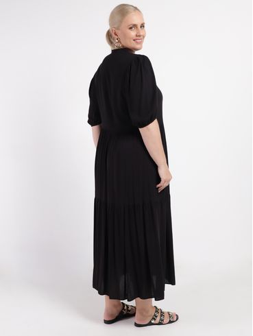 Vestido Chemise Plus Size Feminino PRETO