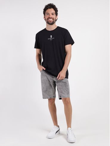 Bermuda Jeans Masculina PRETO