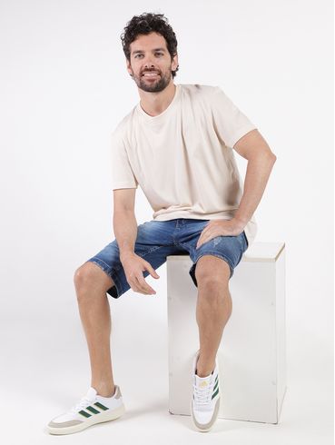 Bermuda Jeans Gangster Masculina AZUL