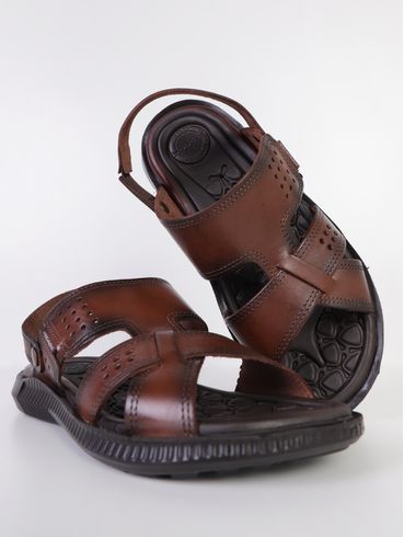 Sandália Pegada Tropical Masculina Marrom